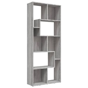 The Living Store Boekenkast - Nog invullen - Boekenkast - Afmetingen- 67 x 24 x 161 cm - Kleur- Grijs Sonoma Eiken