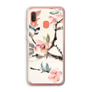 Japanse bloemen: Samsung Galaxy A20e Transparant Hoesje