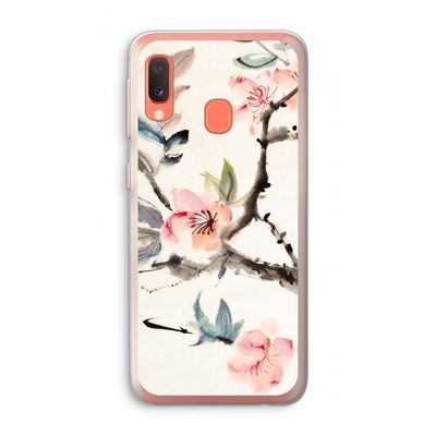 Japanse bloemen: Samsung Galaxy A20e Transparant Hoesje