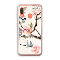 Japanse bloemen: Samsung Galaxy A20e Transparant Hoesje