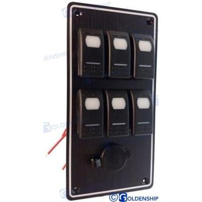 Panel interruptores intemperie GS11183 - PANEL 3+3 INTERRUPTORES