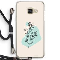 Violets are blue: Samsung Galaxy A3 (2016) Transparant Hoesje met koord