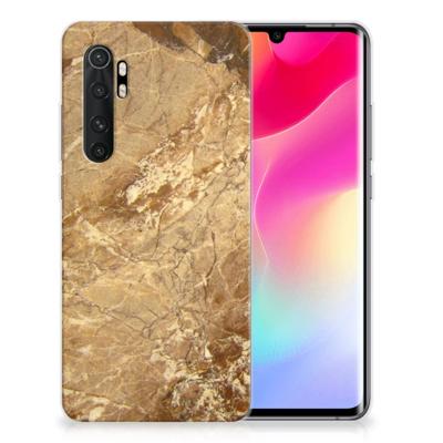 Xiaomi Mi Note 10 Lite | TPU | Siliconen hoesje | Marmer Creme