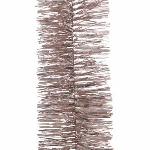 1x Kerst lametta guirlandes lichtroze 270 cm kerstboom versiering/decoratie   -