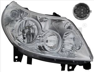 Koplamp TYC, Inbouwplaats: Links, u.a. für Fiat, Peugeot, Citroën