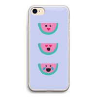 Smiley watermeloen: iPhone 7 Transparant Hoesje