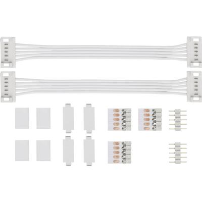 Paulmann 70919 Connectorset 144 W (max) Kabellengte: 10.00 cm 24 V Kunststof (l x b x h) 100 x 19 x 7 mm 1 stuk(s)