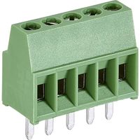 TE Connectivity 282834-5 Klemschroefblok 1.4 mm² Aantal polen 5 Groen 1 stuk(s) - thumbnail