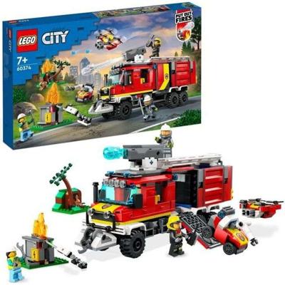 LEGO CITY 60374 De interventietruck van de brandweer, speelgoed met moderne drones en beeldjes