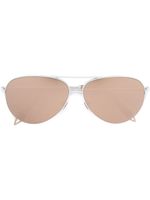 Victoria Beckham lunettes de soleil à monture aviateur - Blanc - thumbnail