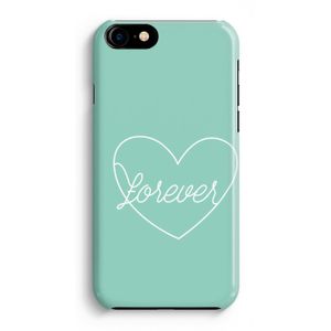 Forever heart pastel: Volledig Geprint iPhone 7 Plus Hoesje