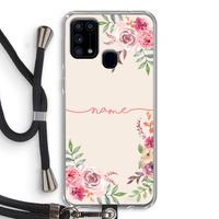 Rozen: Samsung Galaxy M31 Transparant Hoesje met koord