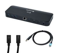 i-Tec Thunderbolt 3 Dual 4K Docking Station + USB-C / DP kabel