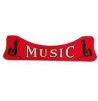 Wurlitzer Model 220 Speaker Rood Plastic &apos;Music&apos;