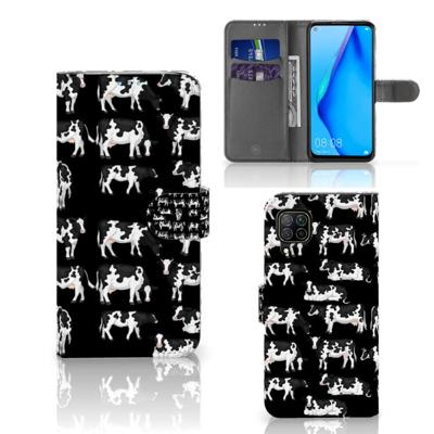 Huawei P40 Lite | Telefoonhoesje | Met pasjeshouder | Koetjes