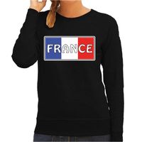 Frankrijk / France landen sweater zwart dames - thumbnail