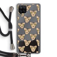 Tijger: Samsung Galaxy A12 Transparant Hoesje met koord