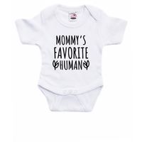 Mommys favourite human cadeau baby rompertje wit jongen/meisje