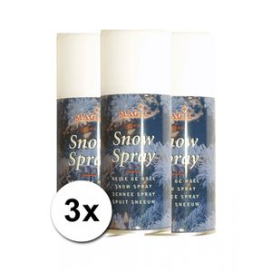 3 Sneeuwspray spuitbussen 150 ml   -