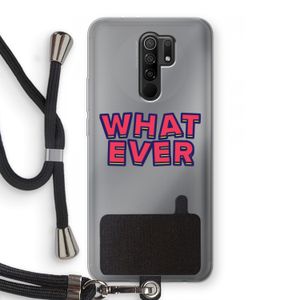 Whatever: Xiaomi Redmi 9 Transparant Hoesje met koord