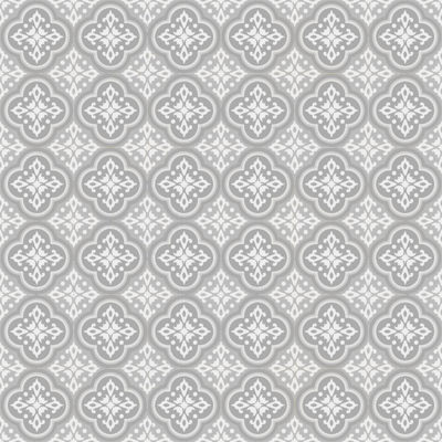 Grijze hydraulische tegels vinyl vloerkleed keuken