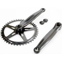 Kettingwiel/crankset staal 46 tands 170 mm 1/8 + 3/32 zwart - thumbnail