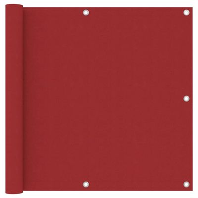VidaXL Balkonscherm 90x500 cm oxford stof rood