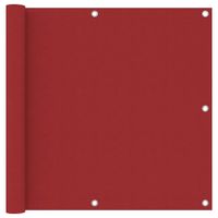 VidaXL Balkonscherm 90x500 cm oxford stof rood