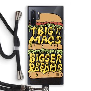 Big Macs Bigger Dreams: Samsung Galaxy Note 10 Plus Transparant Hoesje met koord