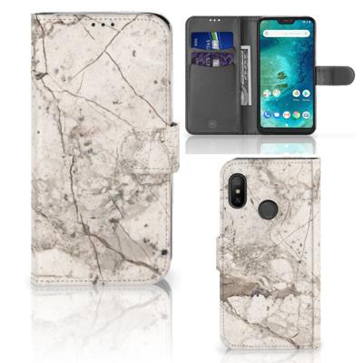 Xiaomi Mi A2 Lite | Bookcase | Marmer Beige