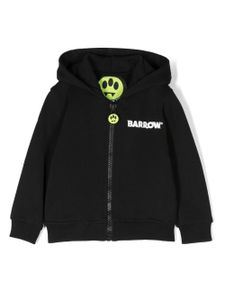 Barrow kids hoodie zippé à logo imprimé - Noir