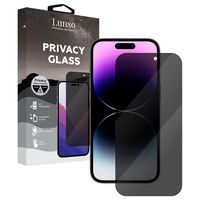 Lunso - iPhone 14 Pro Max - Privacy Glass - Gehard beschermglas
