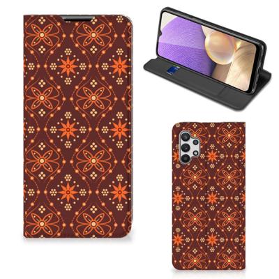 Samsung Galaxy A32 5G | Hoesje met Magneet | Batik Brown
