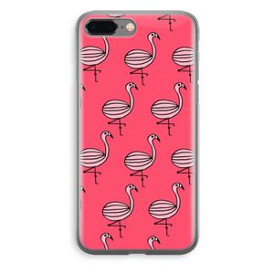 Flamingo: iPhone 8 Plus Transparant Hoesje