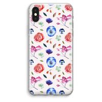 Bloemetjes: iPhone XS Max Transparant Hoesje