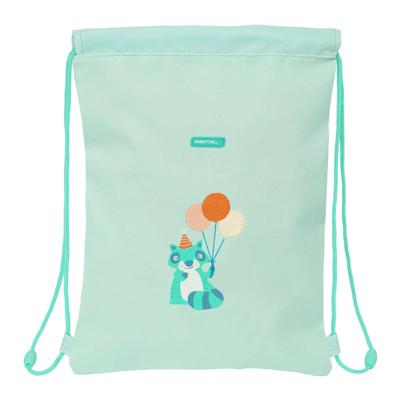 Rugtas met Koordjes Safta Fiesta Groen 26 x 34 x 1 cm