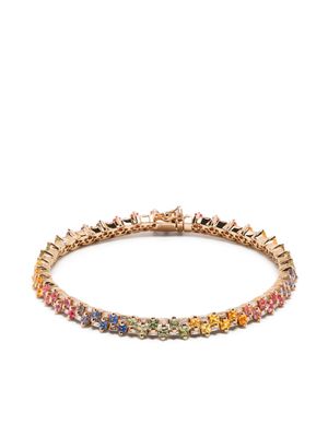 Suzanne Kalan bracelet Princess Stack en or 18ct serti de saphirs