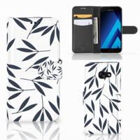 Samsung Galaxy A5 2017 Hoesje Leaves Blue Samsung Galaxy A5 2017 Hoesje Leaves Blue