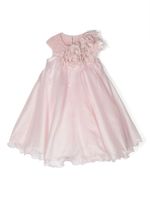 MARCHESA KIDS COUTURE robe à appliques fleurs - Rose