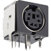 BKL Electronic 0204046 Miniatuur-DIN-connector Bus, inbouw horizontaal Aantal polen: 3 Zwart 1 stuk(s)