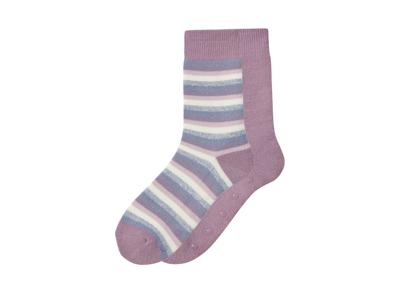 esmara 2 Paar kinder thermosokken (Lila, 39-42)