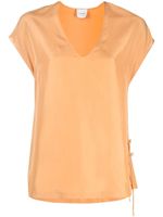 Alysi blouse en soie à col v - Orange Alysi blouse en soie à col v - Orange