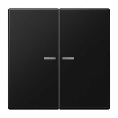 JUNG LS 995 KO5 SWM serie schakelwip LS990 grafiet mat zwart voor schakelaars met 2 knoppen