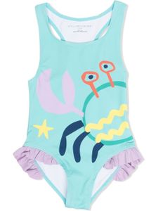 Stella McCartney Kids maillot de bain à imprimé graphique - Bleu