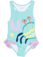 Stella McCartney Kids maillot de bain à imprimé graphique - Bleu