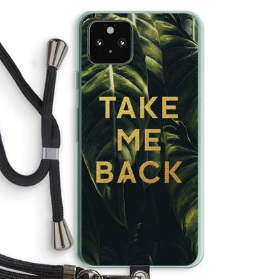 Take me back: Pixel 5a 5G Transparant Hoesje met koord