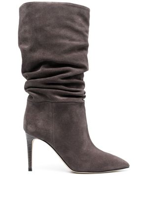 Paris Texas bottes en daim à design souple 90 mm - Gris