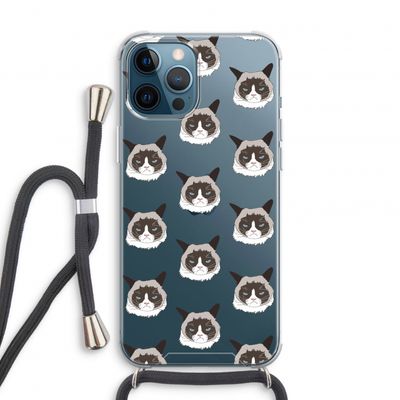 It's a Purrr Case: iPhone 12 Pro Transparant Hoesje met koord
