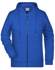 James & Nicholson JN8025 Ladies´ Zip-Hoody - /Ink-Melange - 3XL