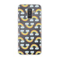 Regenboog: Samsung Galaxy A6 Plus (2018) Transparant Hoesje